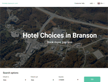 Tablet Screenshot of hotels-branson.com